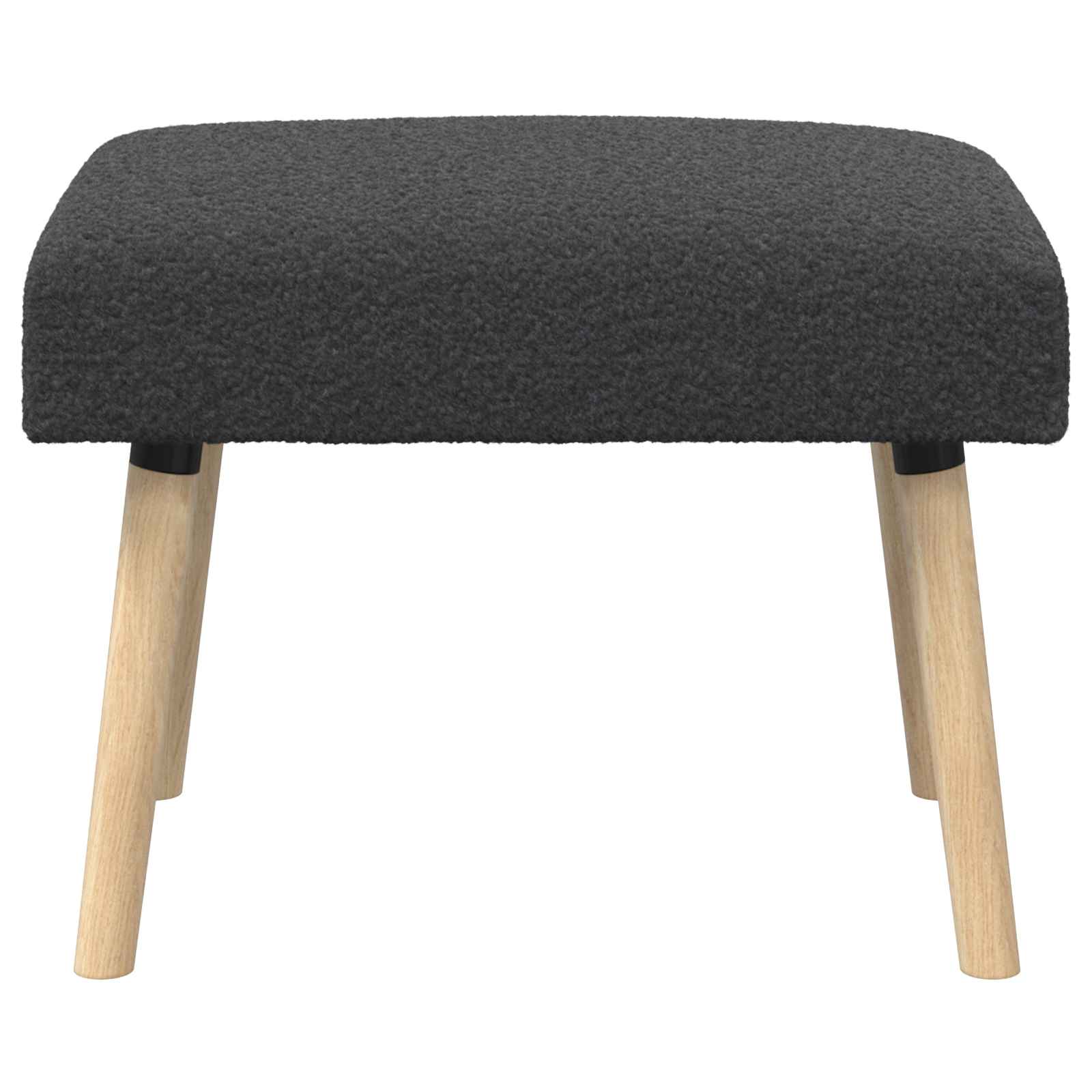 vidaXL ławka Gładki ciemnoszary 60 x 40 x 45 cm Bouclé