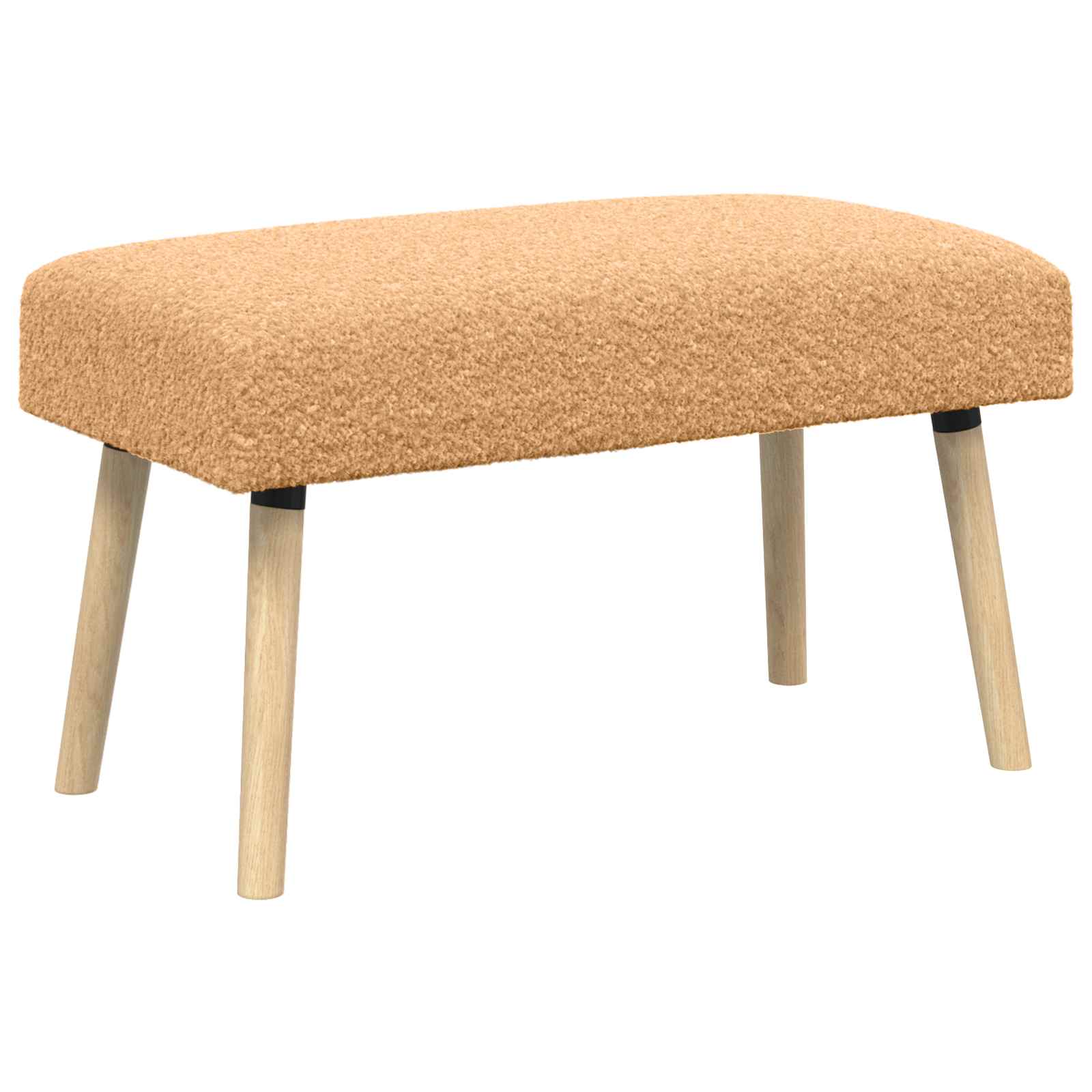 vidaXL ławka Gładki Beżowy 80 x 40 x 46 cm Bouclé