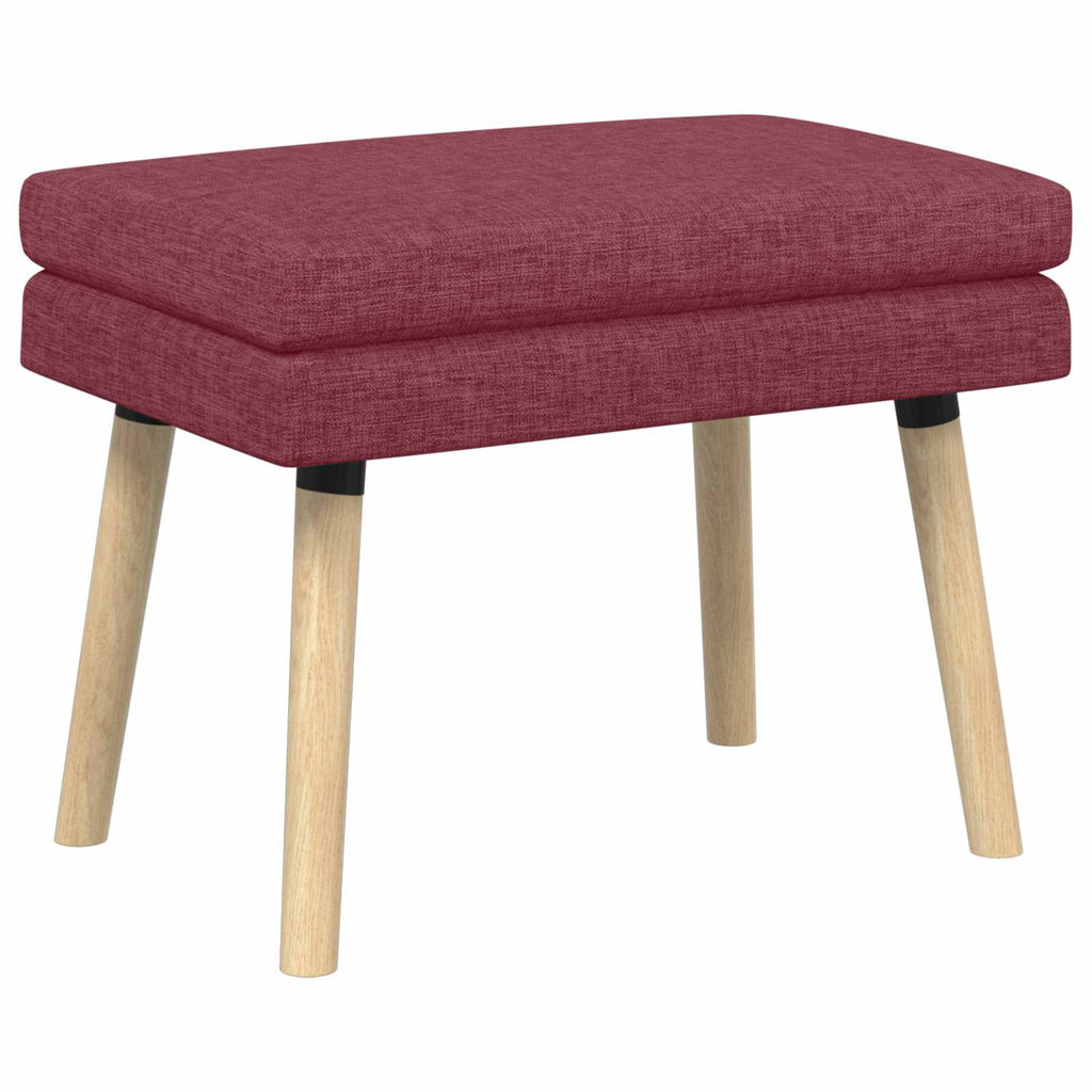 vidaXL Ławka podwójna Czerwone wino 60 x 40 x 46 cm tkanina