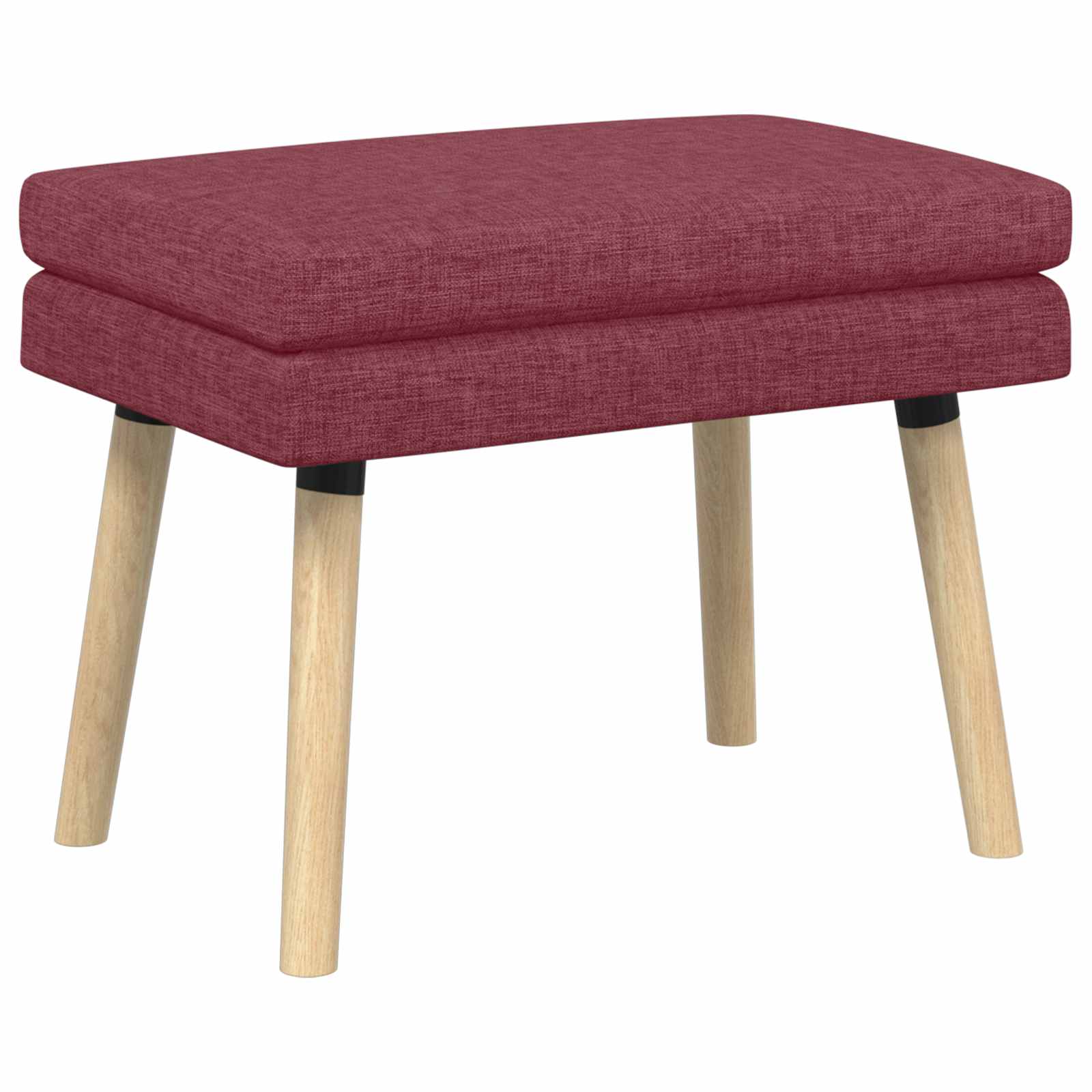 vidaXL Ławka podwójna Czerwone wino 60 x 40 x 46 cm tkanina