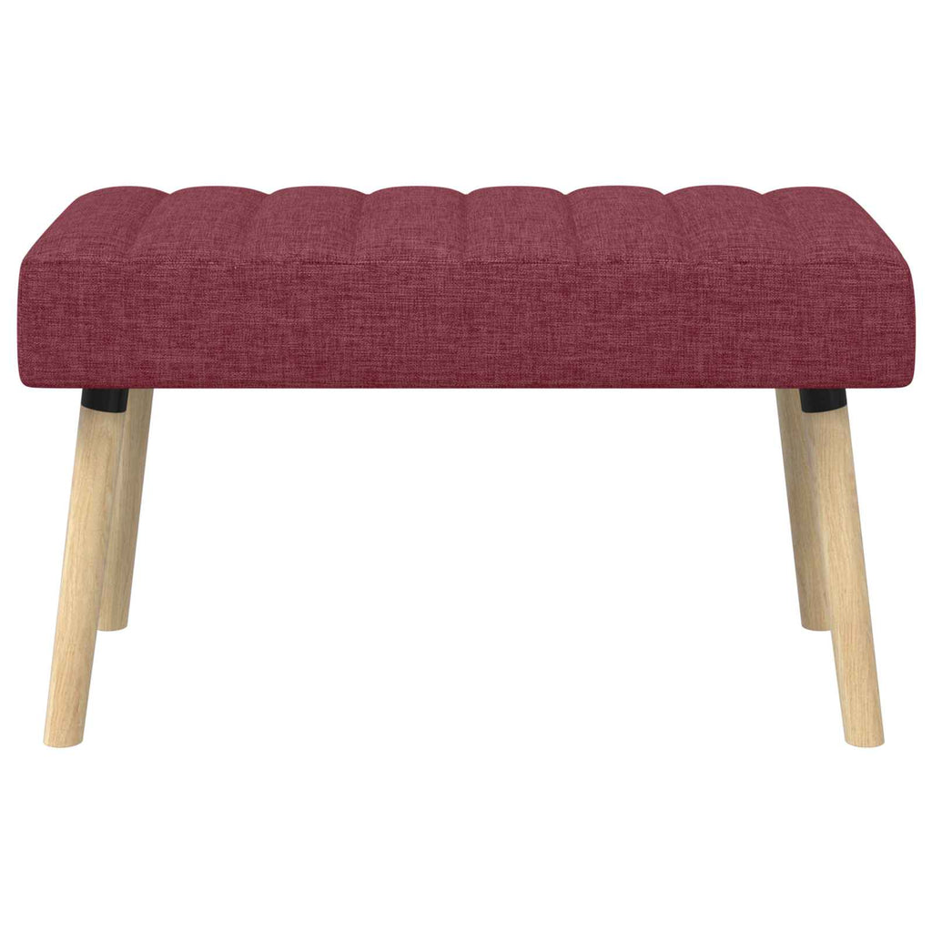 vidaXL Ławka z kanalikowym pikowaniem Czerwone wino 80 x 40 x 46 cm