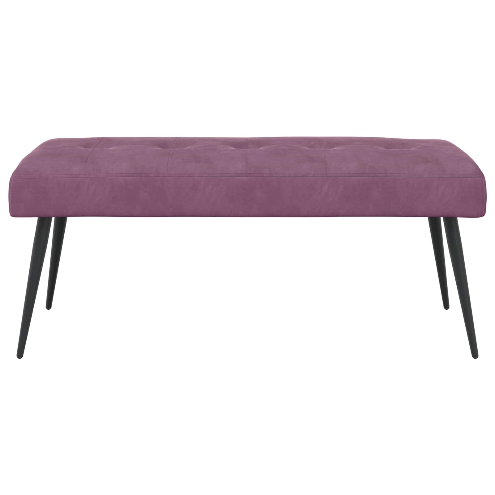 vidaXL Ławka z guzikami Fioletowy 110 x 40 x 46 cm Welur