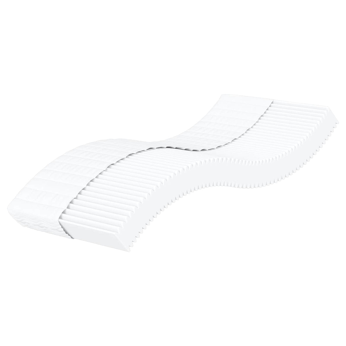 vidaXL Materac piankowy H2 i H3 75 x 190 cm Biały