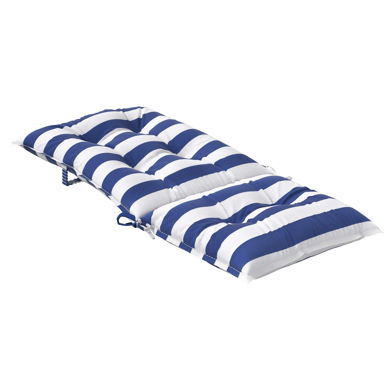 vidaXL Poduszka na zewnątrz 6 pcs Niebieski i biały 120 x 50 x 7 cm