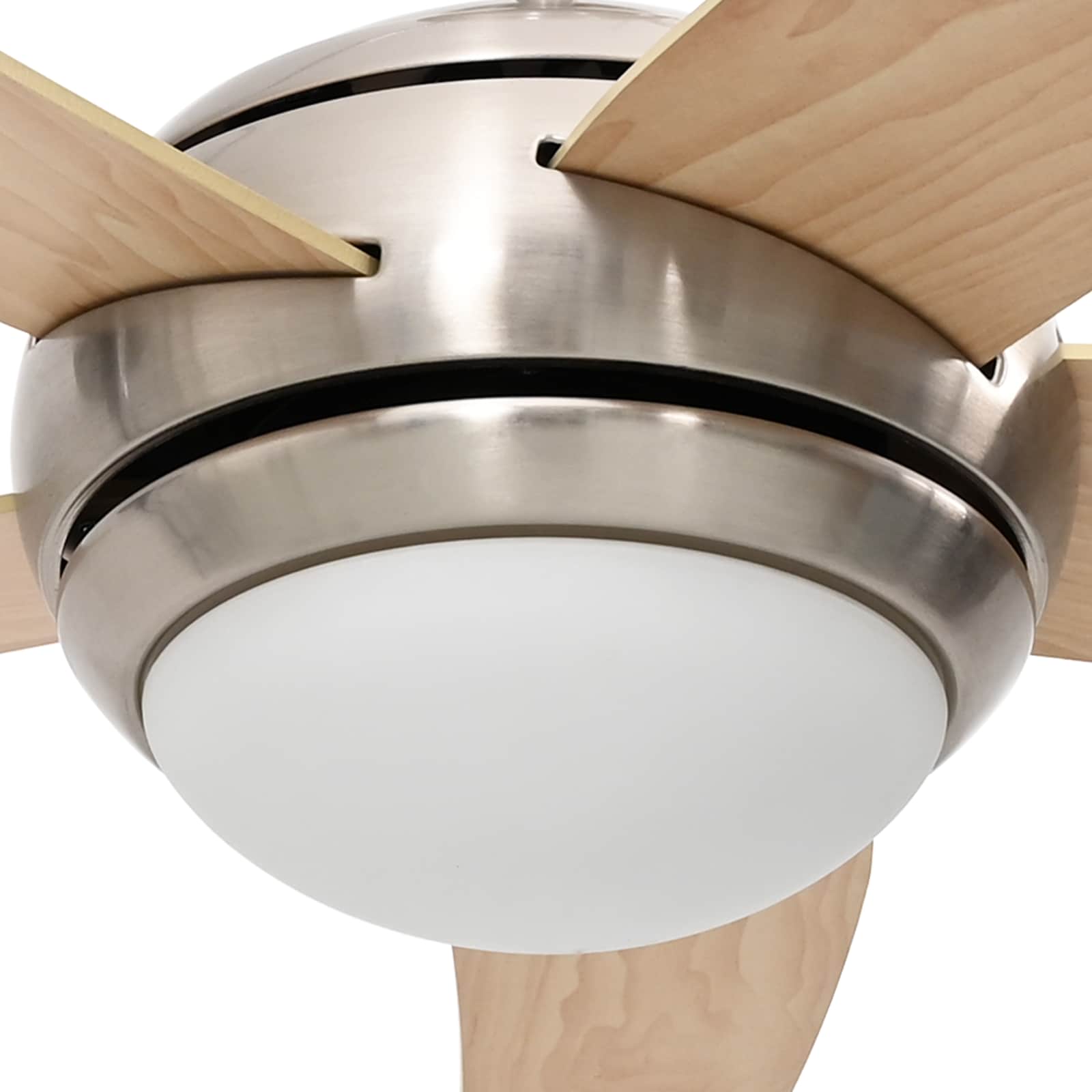 vidaXL Wentylator sufitowy z lampą Ø 130 cm Sonoma