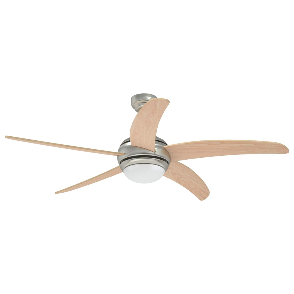 vidaXL Wentylator sufitowy z lampą Ø 130 cm Sonoma