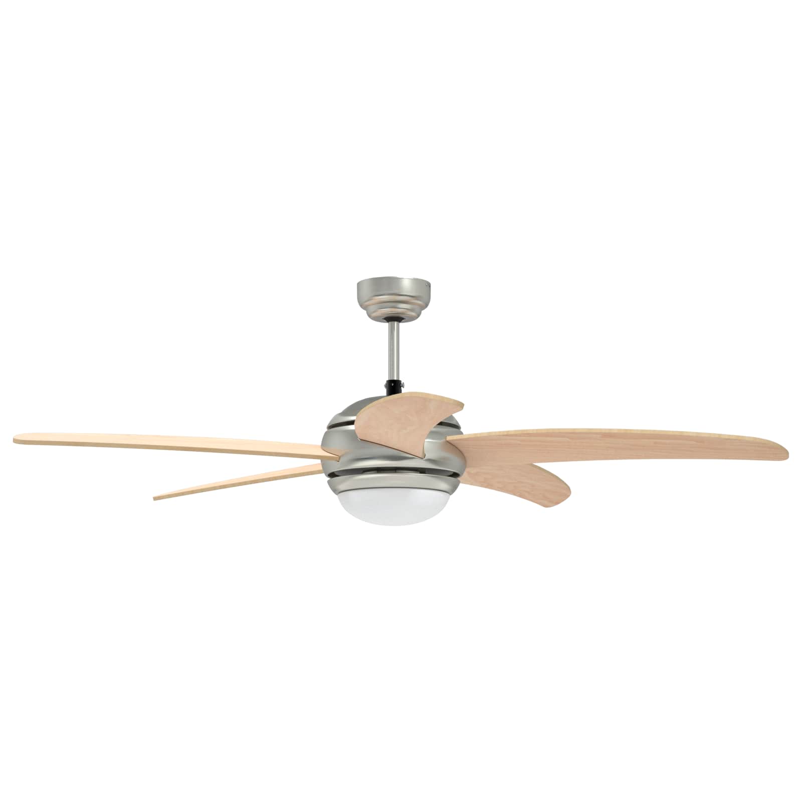 vidaXL Wentylator sufitowy z lampą Ø 130 cm Sonoma