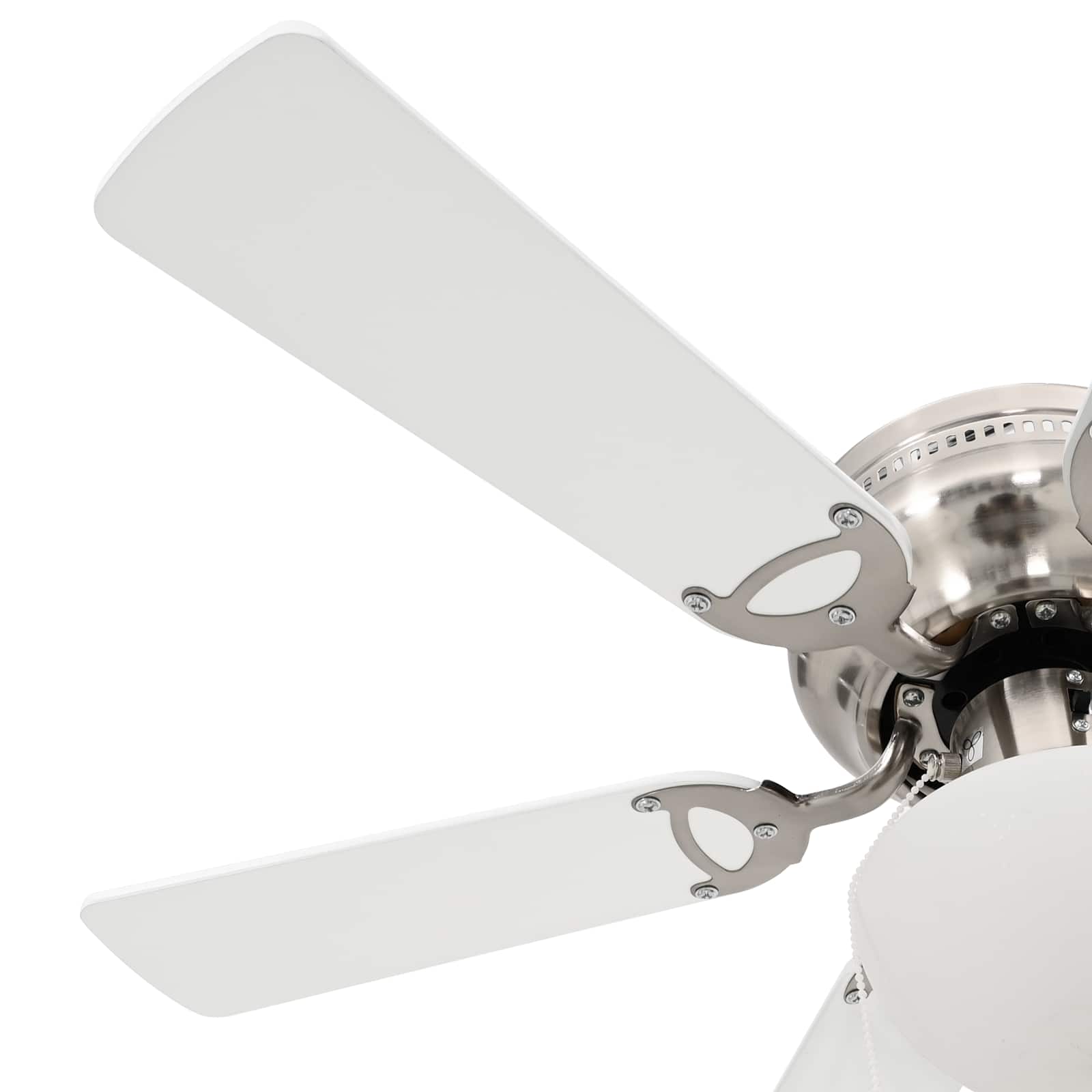 vidaXL Wentylator sufitowy z lampą Ø 82 cm Biały