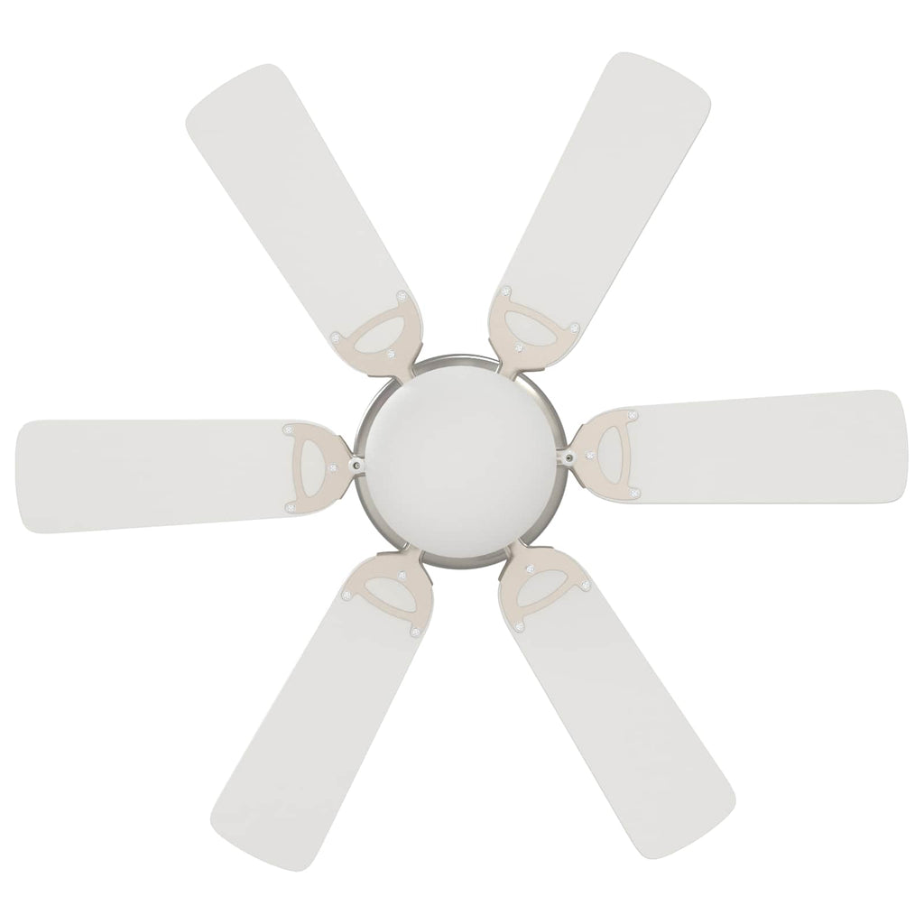 vidaXL Wentylator sufitowy z lampą Ø 82 cm Biały