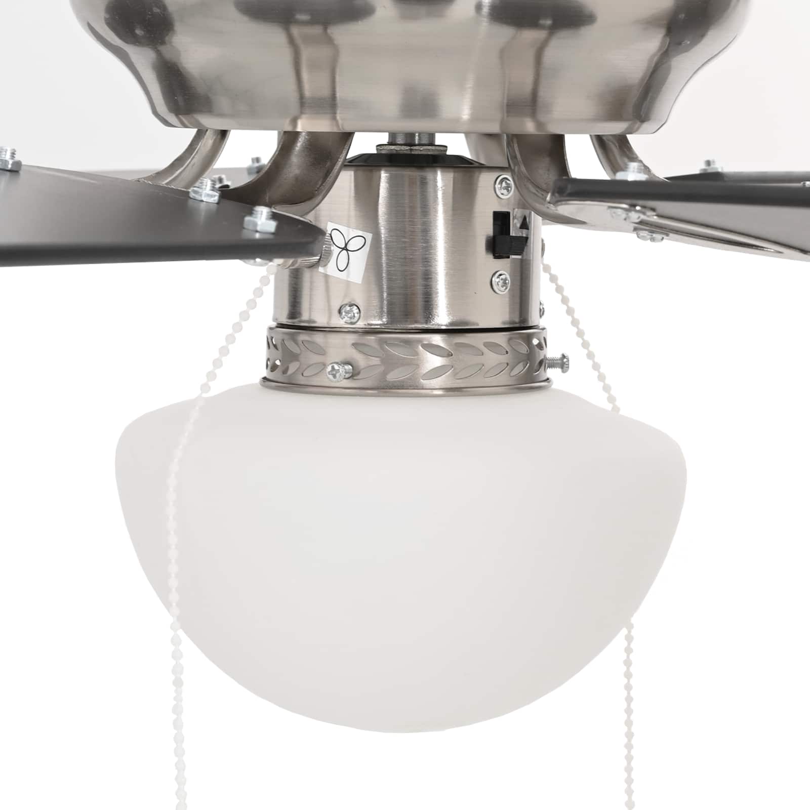 vidaXL Wentylator sufitowy z lampą Ø 82 cm Czarny