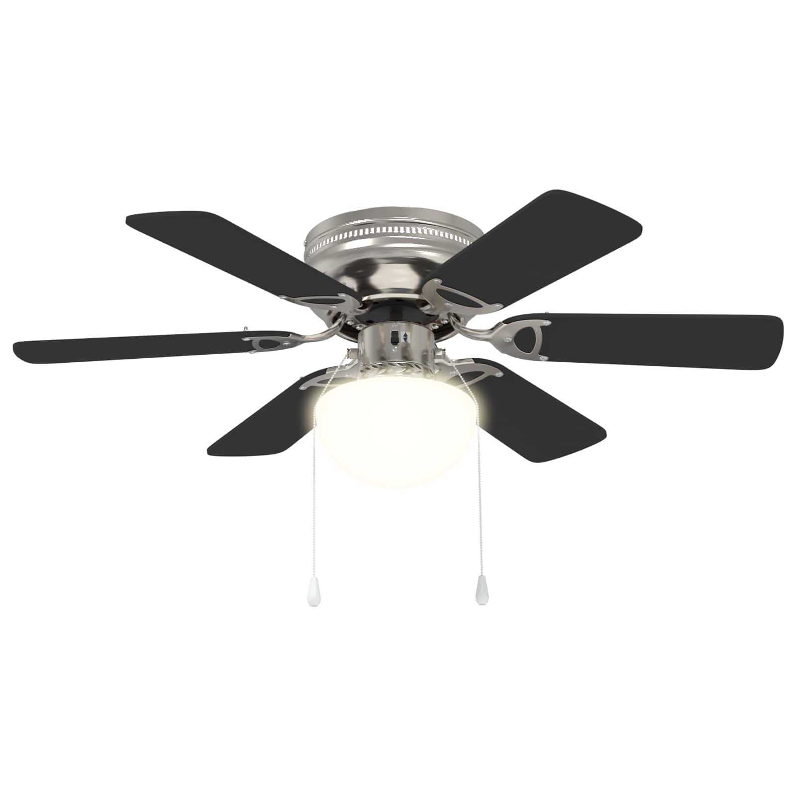 vidaXL Wentylator sufitowy z lampą Ø 82 cm Czarny