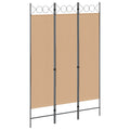 vidaXL 3-panelowy parawan Beżowy 120 x 180 cm tkanina