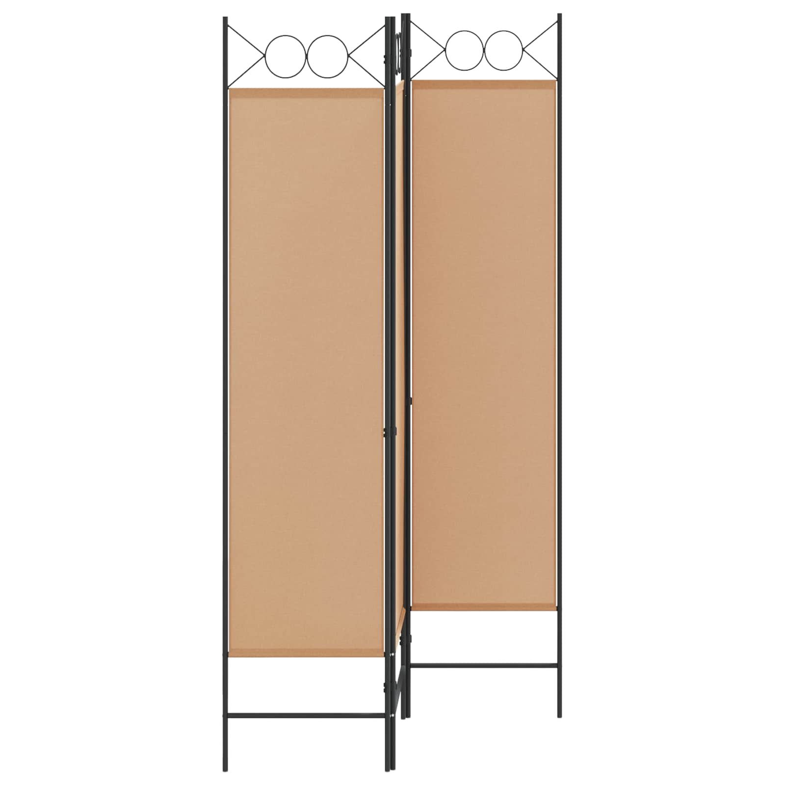 vidaXL 3-panelowy parawan Beżowy 120 x 180 cm tkanina