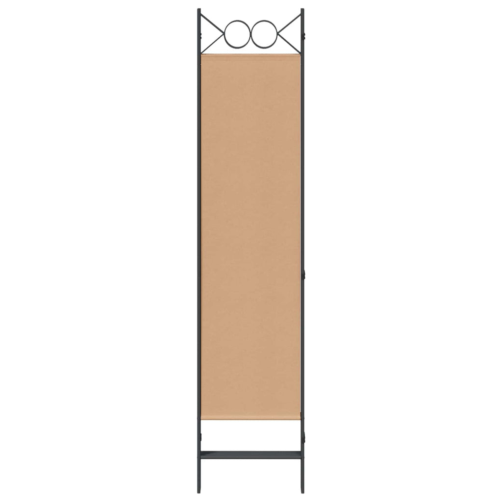 vidaXL 4-panelowy parawan Beżowy 160 x 180 cm tkanina