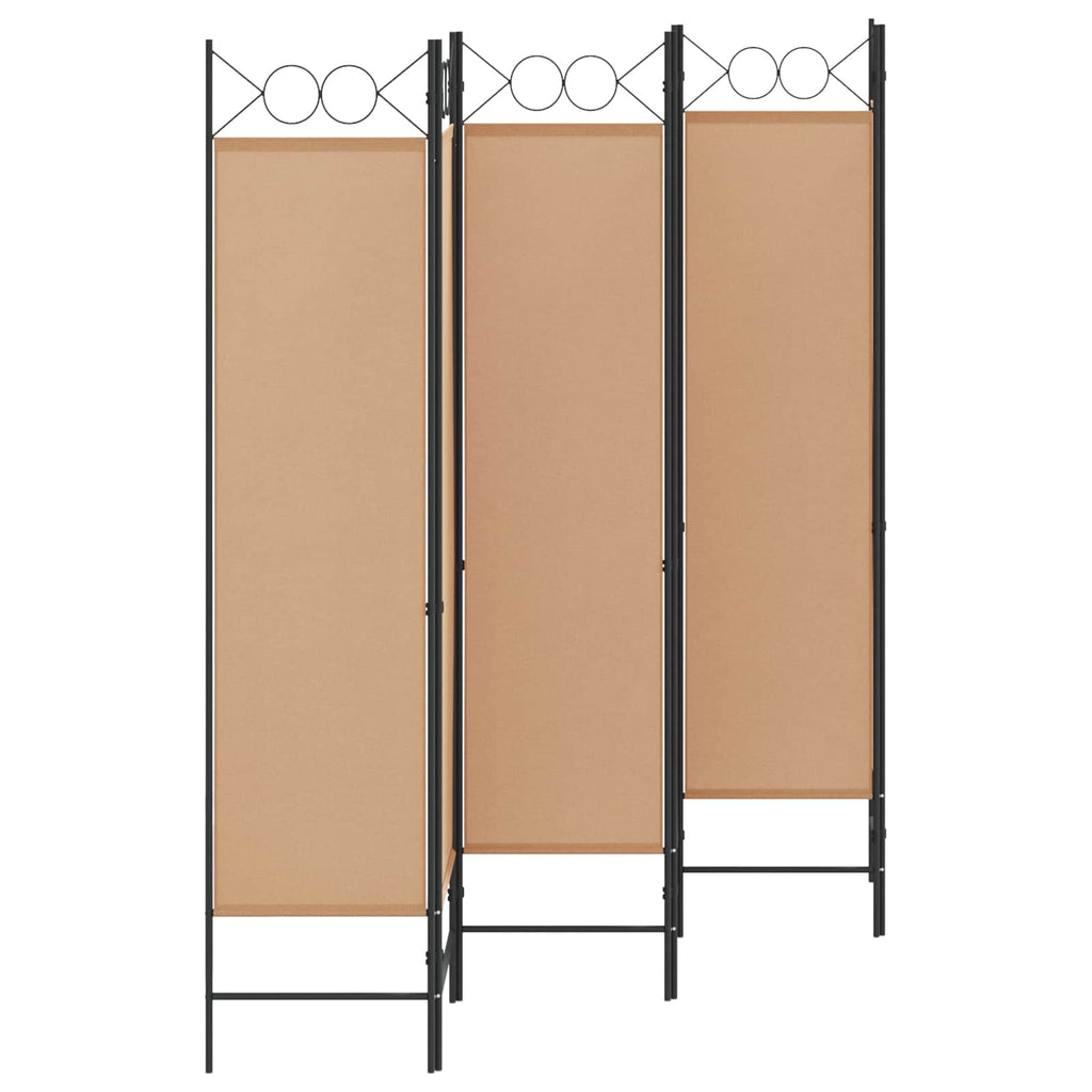 vidaXL Ekspresowy 6-panelowy parawan Beżowy 240 x 180 cm tkanina