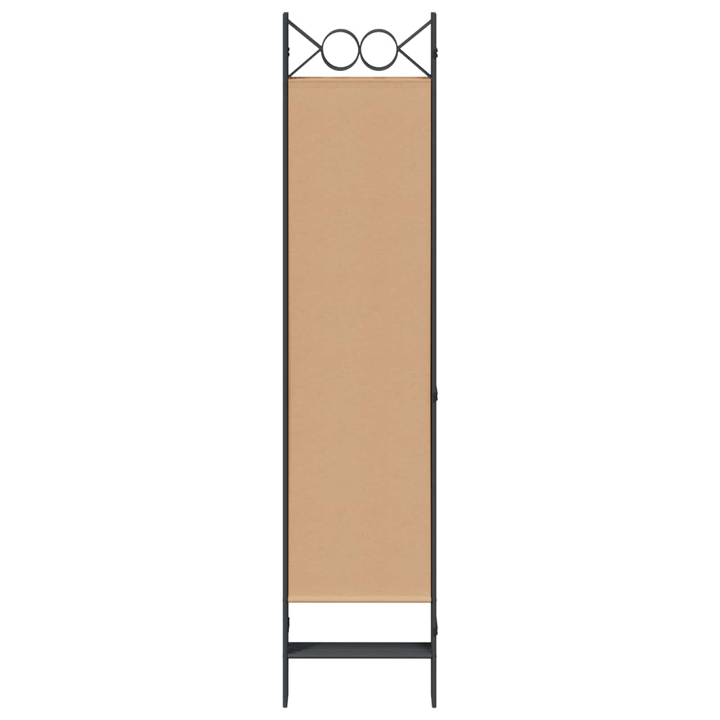 vidaXL Ekspresowy 6-panelowy parawan Beżowy 240 x 180 cm tkanina