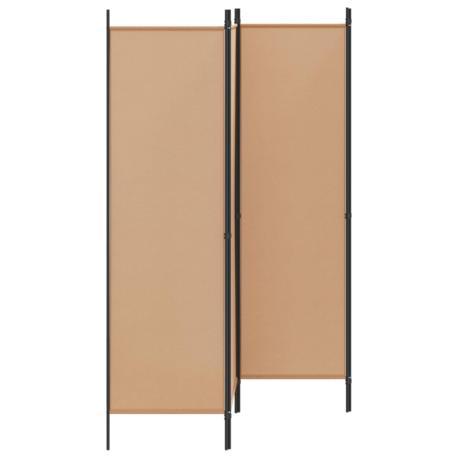 vidaXL 4-panelowy parawan Beżowy 200 x 180 cm tkanina