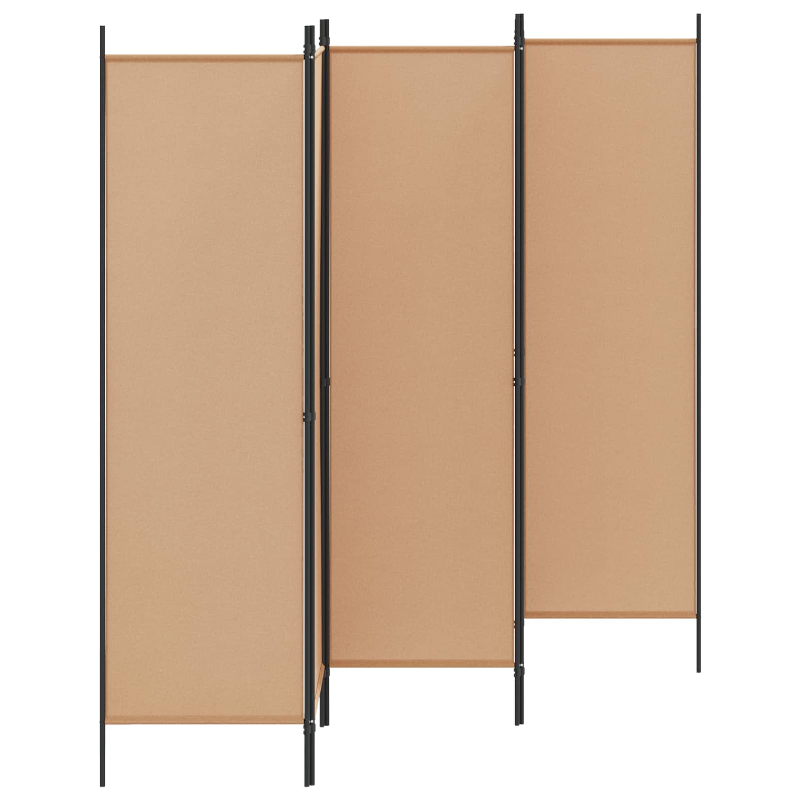 vidaXL 5-panelowy parawan Beżowy 250 x 180 cm tkanina