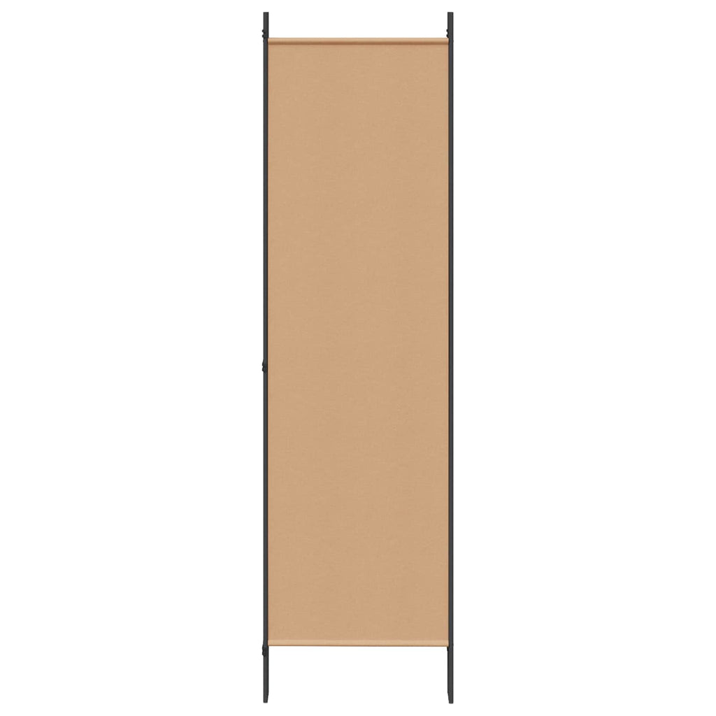vidaXL 5-panelowy parawan Beżowy 250 x 180 cm tkanina