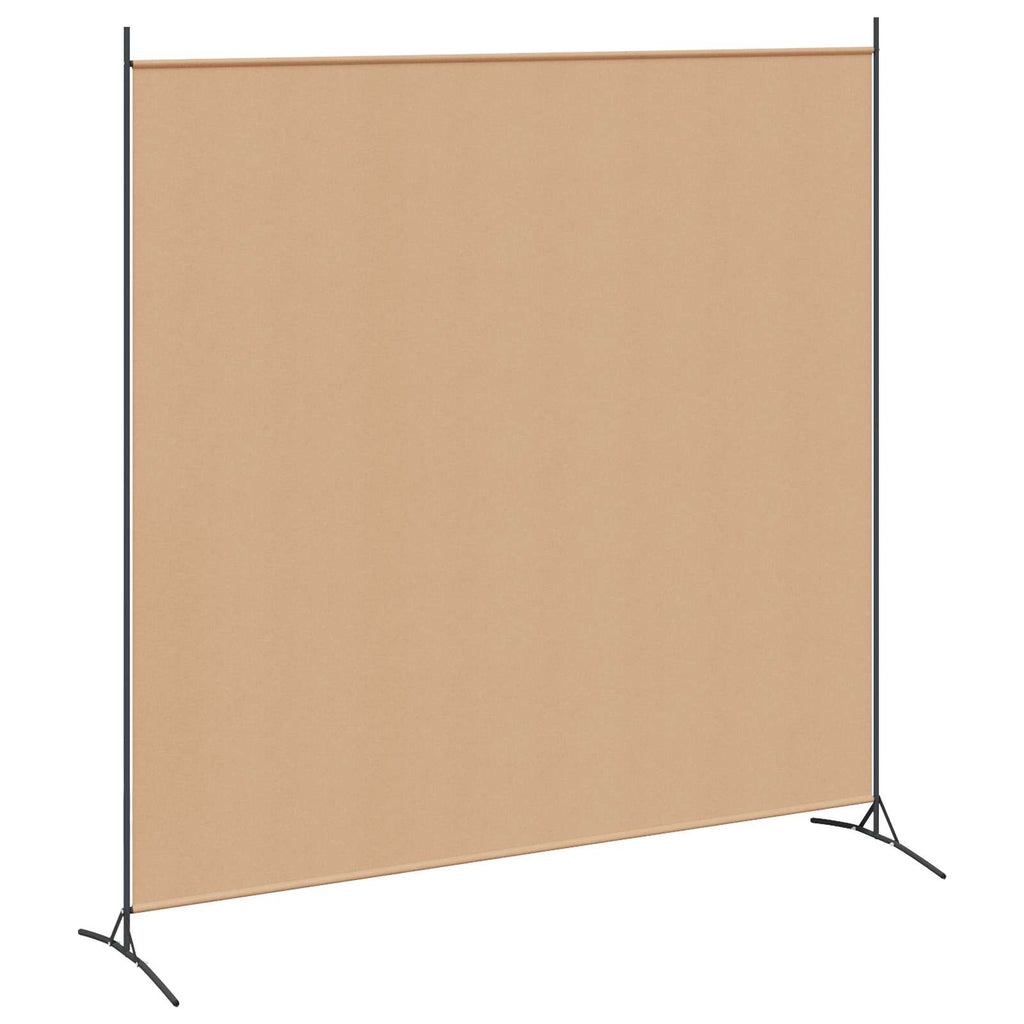 vidaXL Dzielnik Pokoju z Jednym Panelem Beżowy 175 x 180 cm tkanina