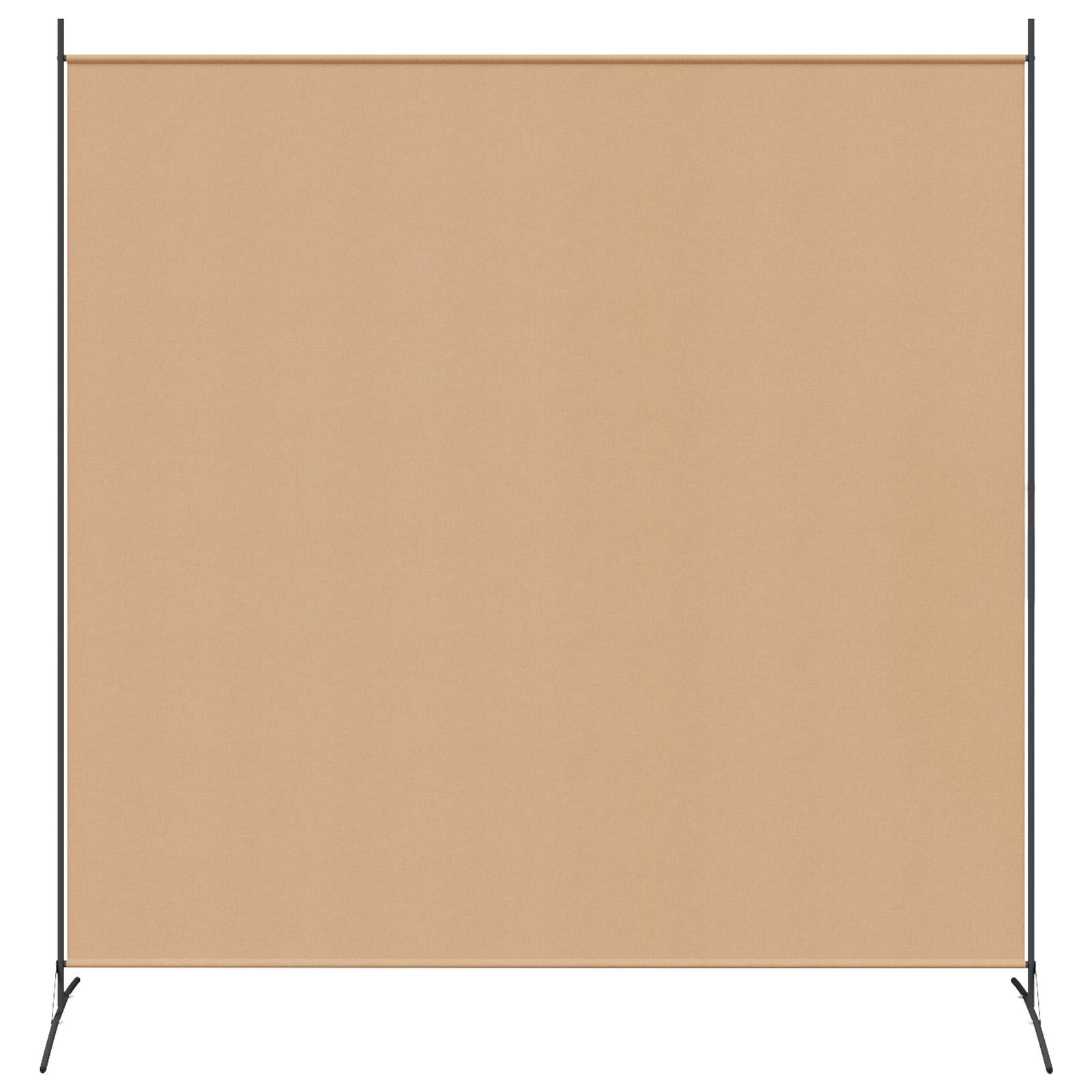 vidaXL Dzielnik Pokoju z Jednym Panelem Beżowy 175 x 180 cm tkanina
