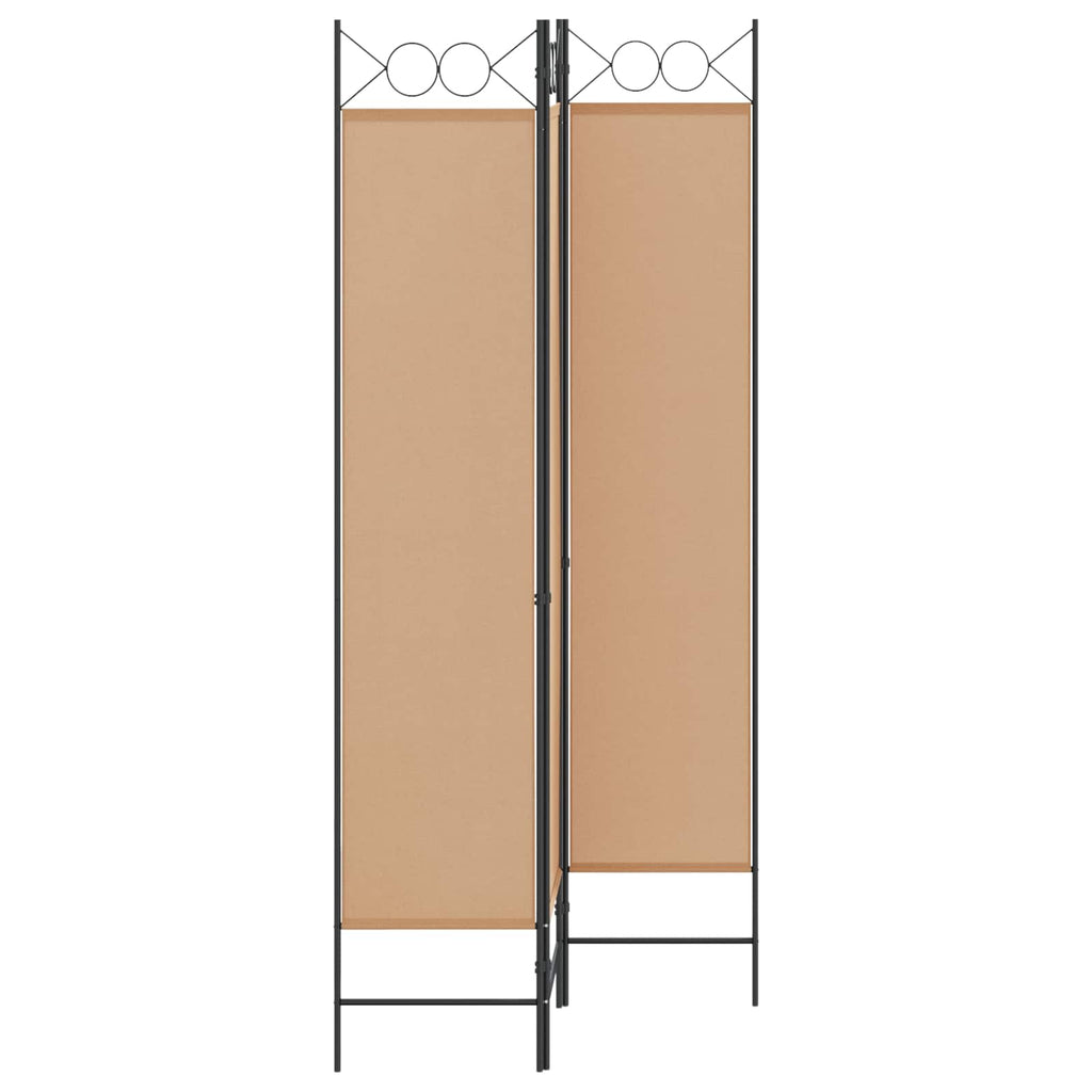vidaXL 3-panelowy parawan Beżowy 120 x 200 cm tkanina
