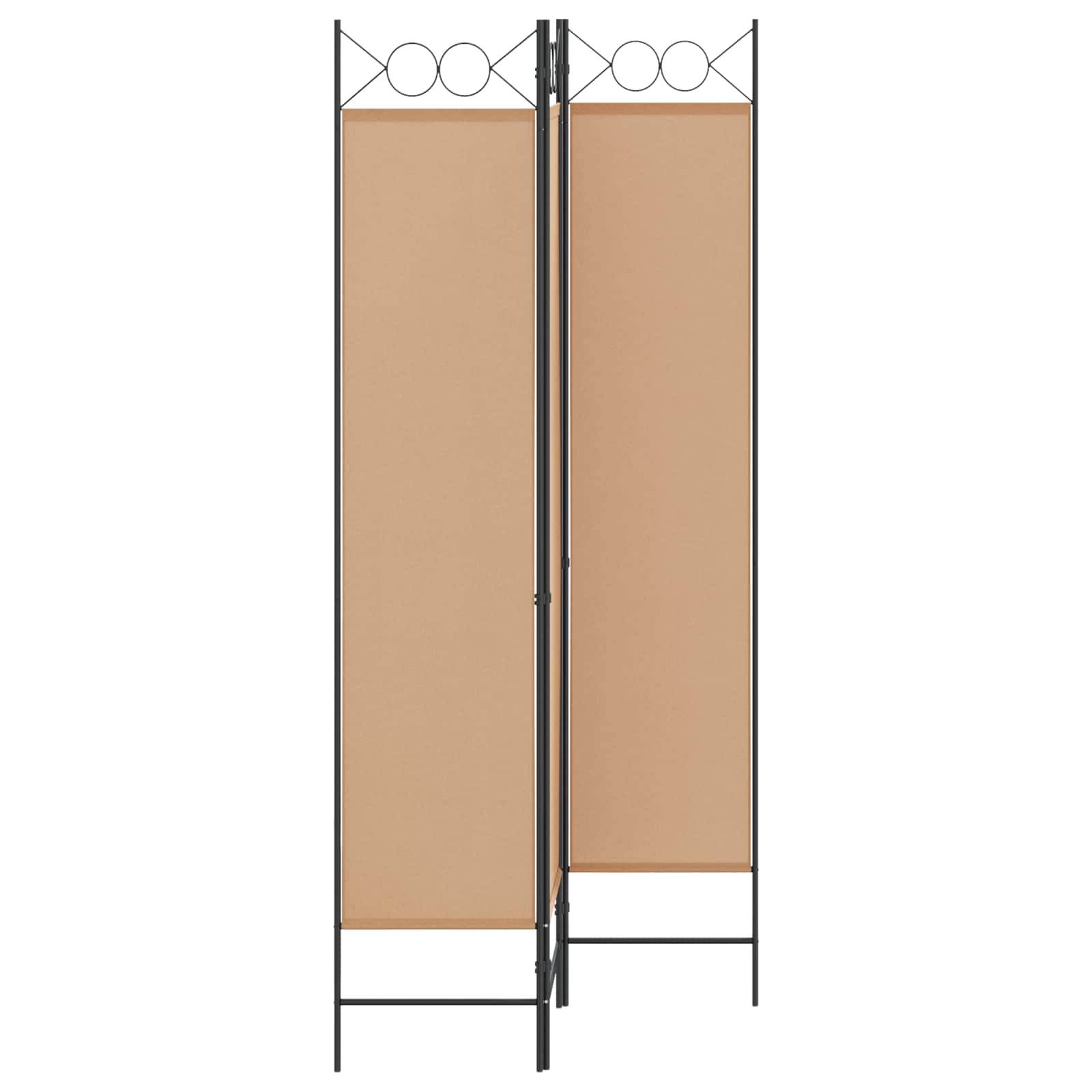 vidaXL 3-panelowy parawan Beżowy 120 x 200 cm tkanina