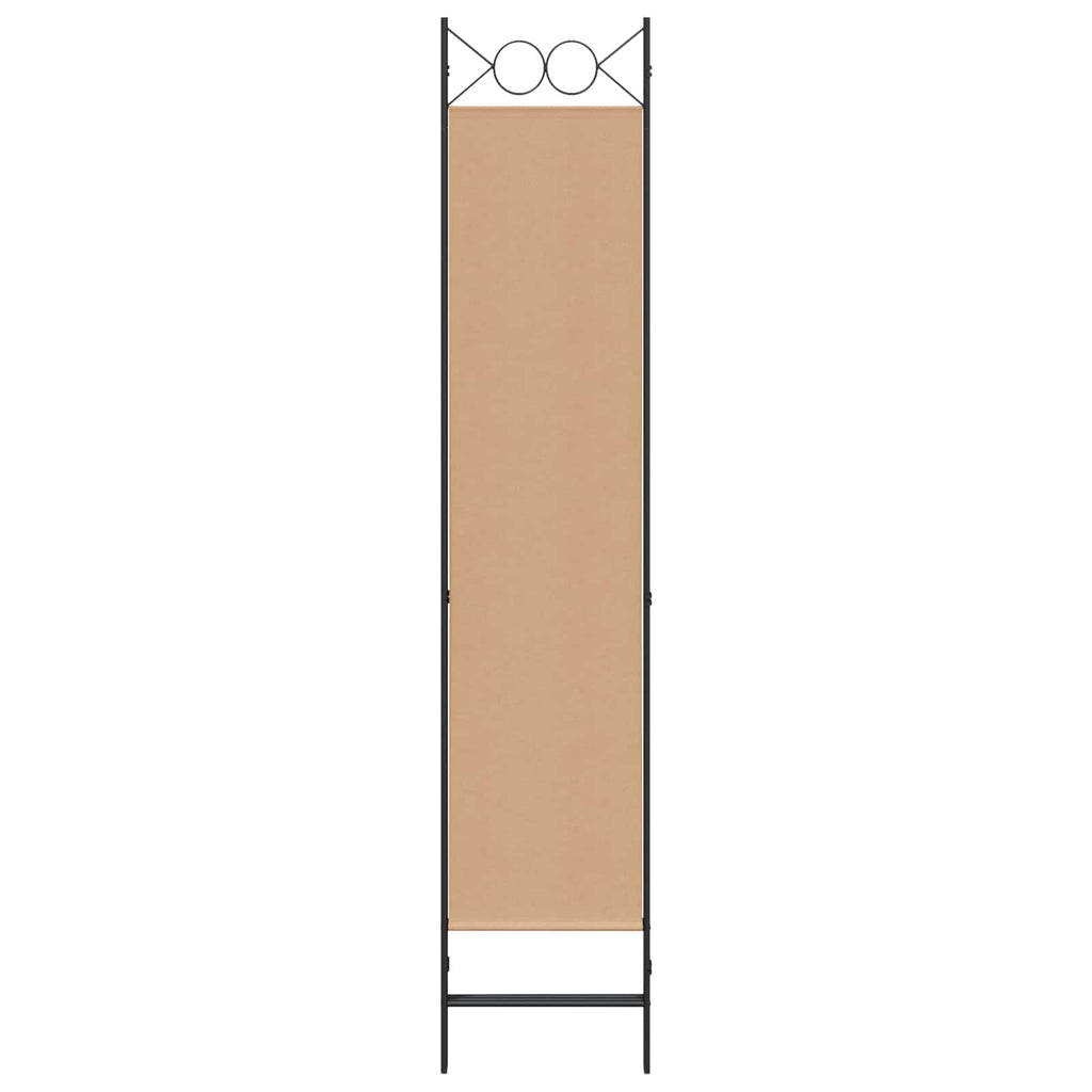 vidaXL 3-panelowy parawan Beżowy 120 x 200 cm tkanina