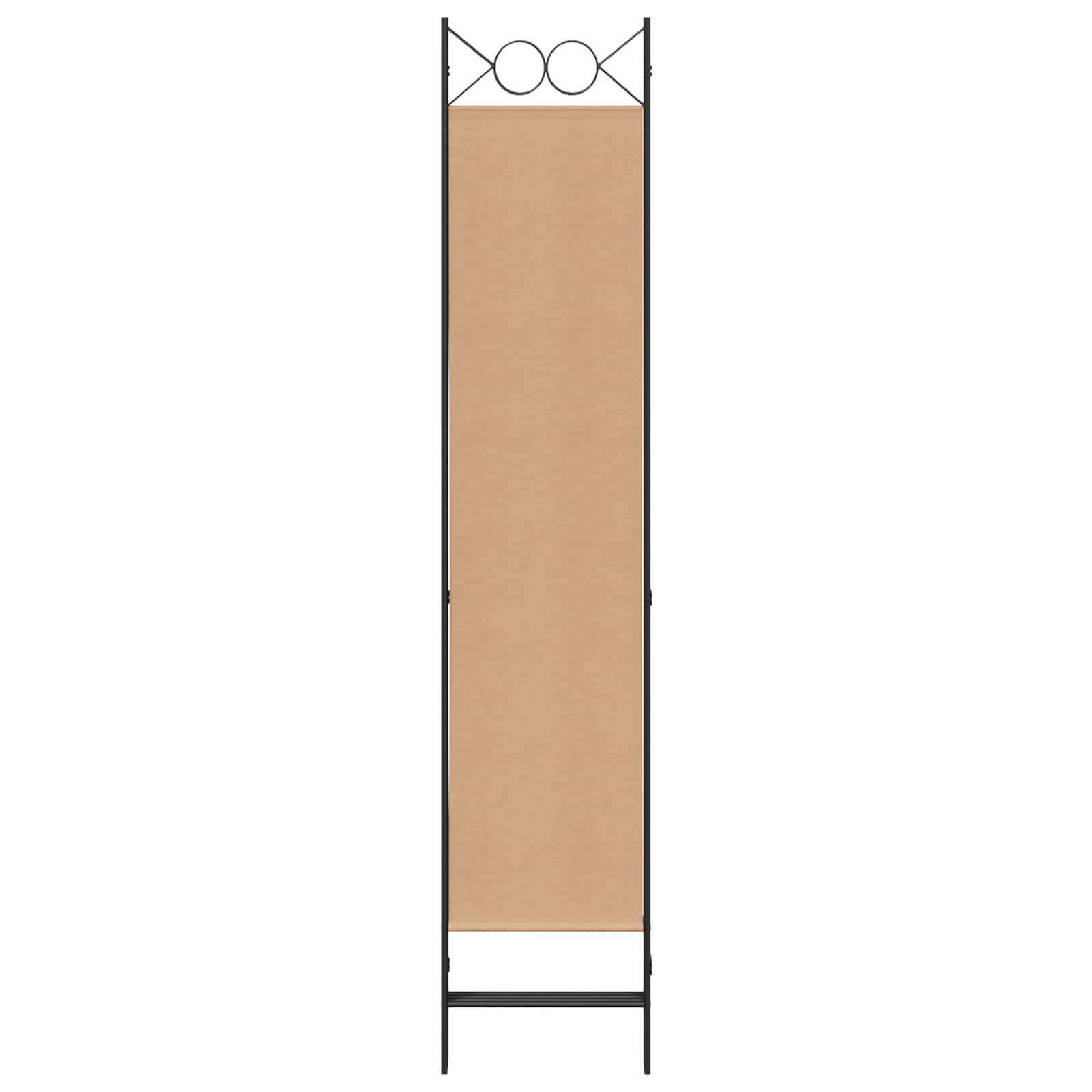vidaXL 4-panelowy parawan Beżowy 160 x 200 cm tkanina