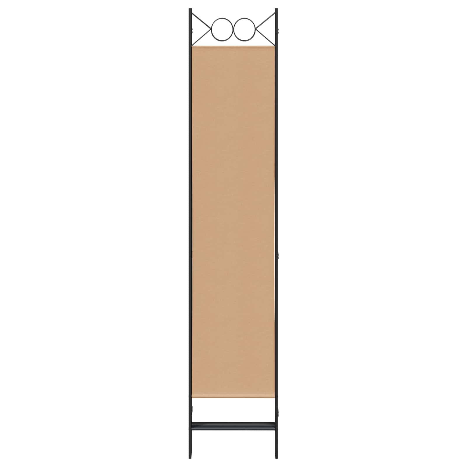 vidaXL 5-panelowy parawan Beżowy 200 x 200 cm tkanina