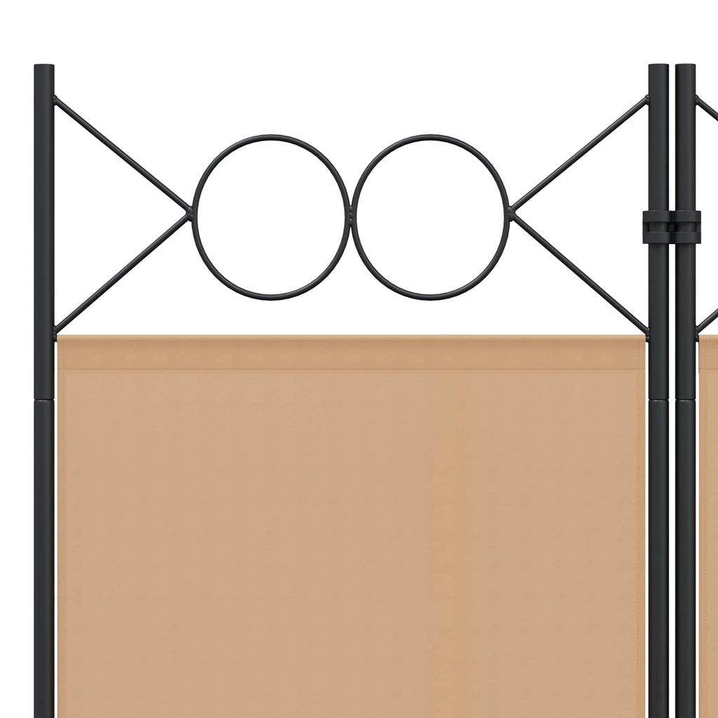 vidaXL 3-panelowy parawan Beżowy 120 x 220 cm tkanina