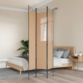 vidaXL 3-panelowy parawan Beżowy 120 x 220 cm tkanina