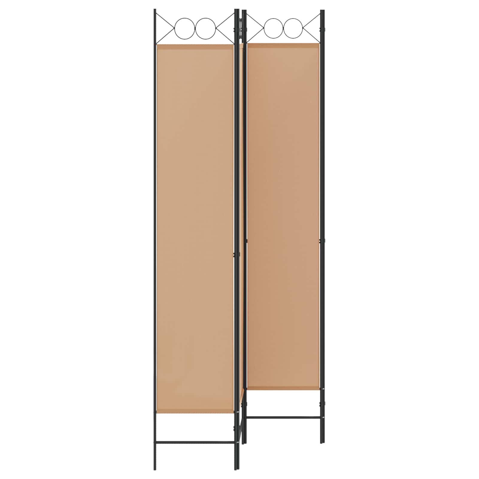 vidaXL 4-panelowy parawan Beżowy 160 x 220 cm tkanina