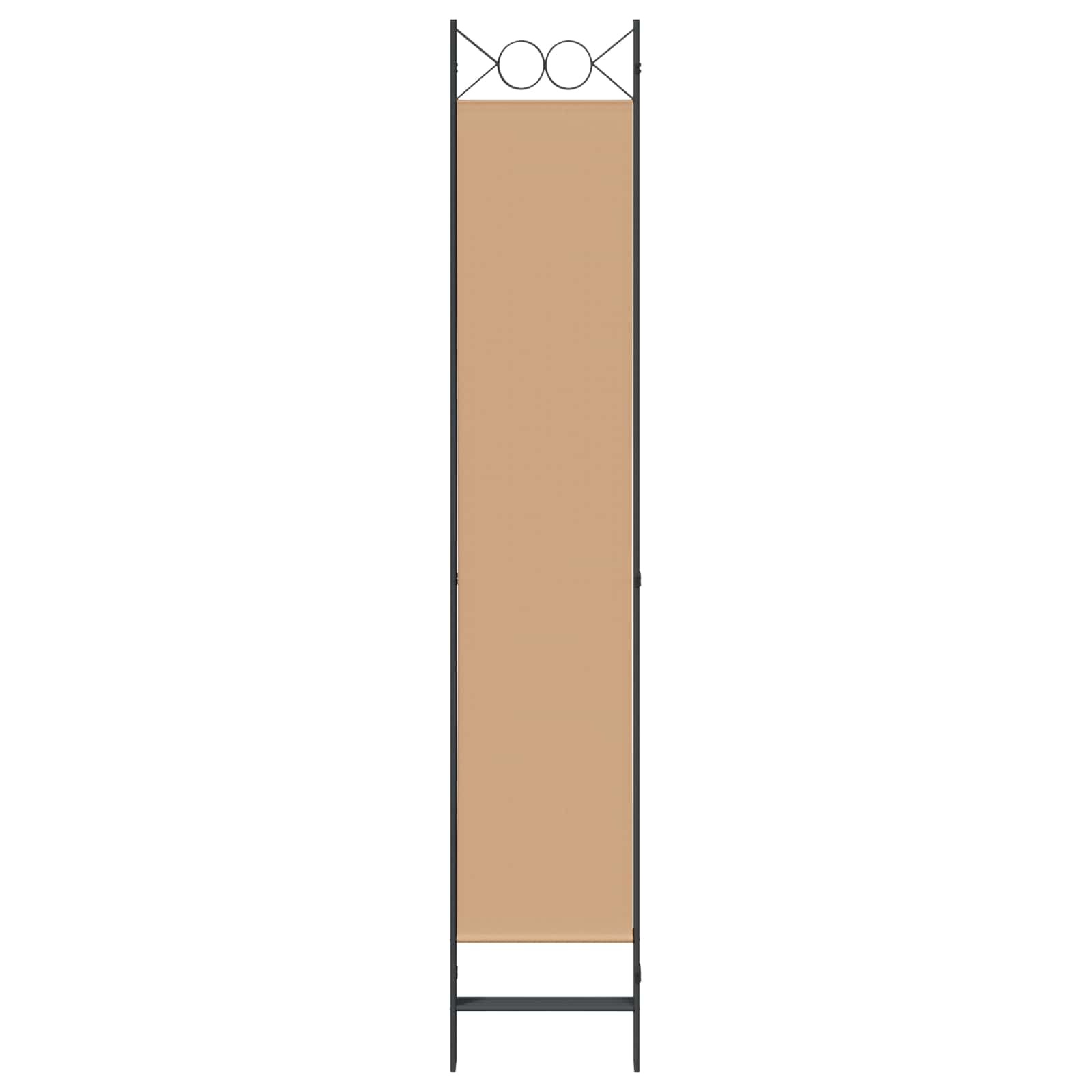 vidaXL 4-panelowy parawan Beżowy 160 x 220 cm tkanina