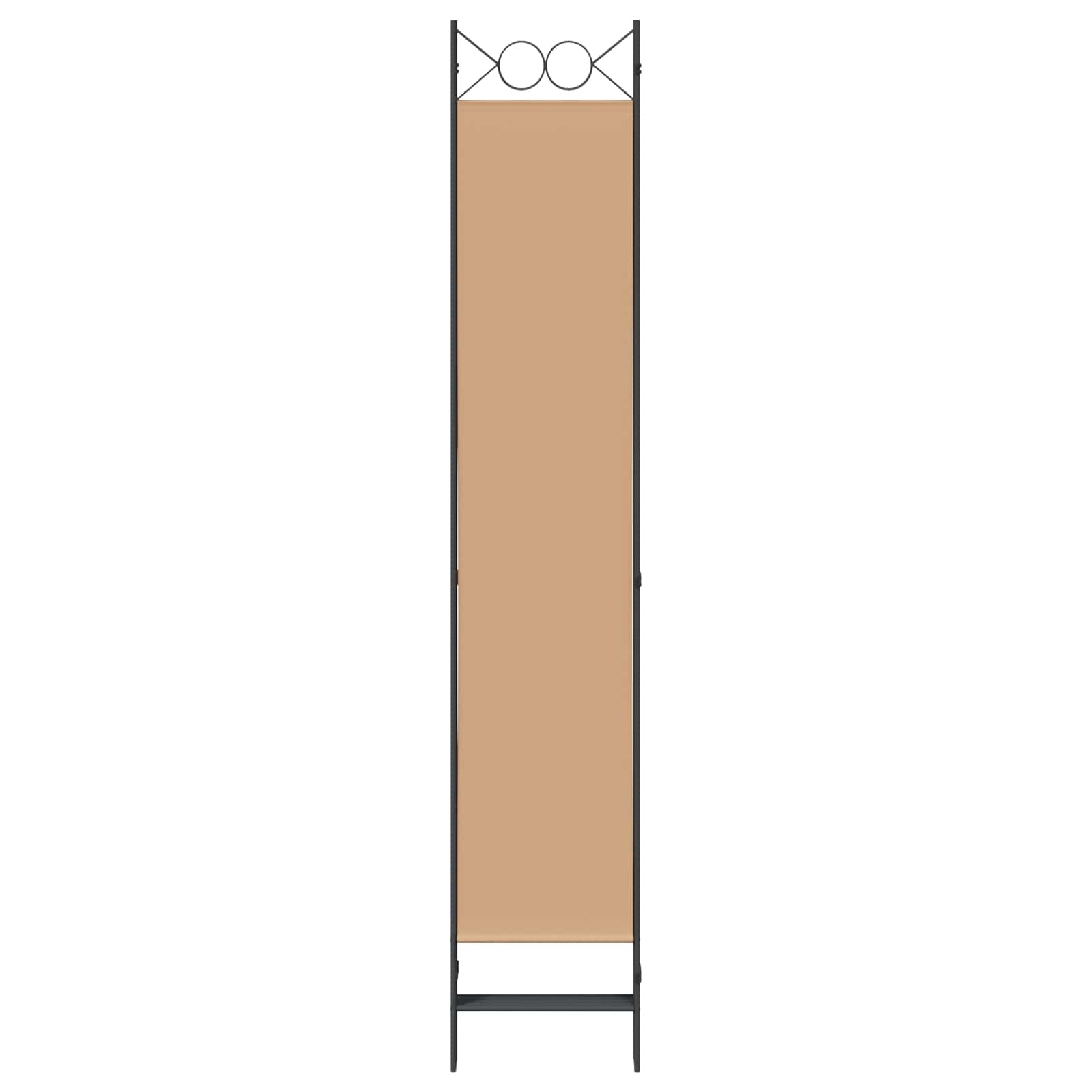 vidaXL 5-panelowy parawan Beżowy 200 x 220 cm tkanina