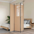 vidaXL 3-panelowy parawan Beżowy 150 x 200 cm tkanina