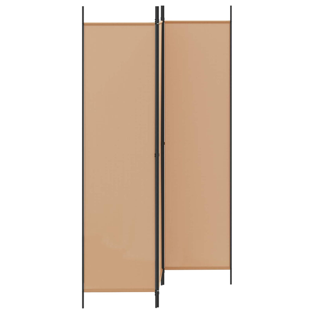 vidaXL 3-panelowy parawan Beżowy 150 x 200 cm tkanina