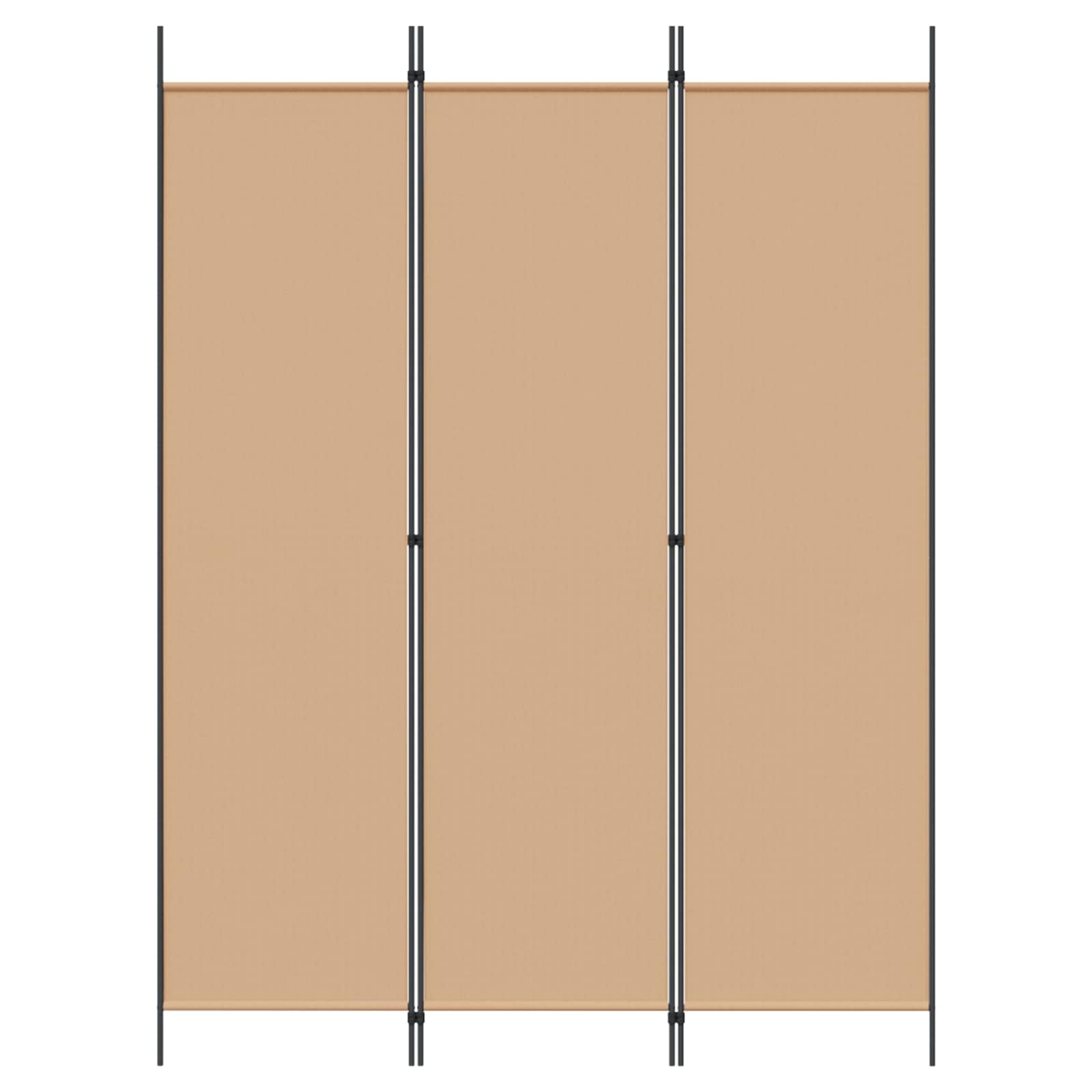 vidaXL 3-panelowy parawan Beżowy 150 x 200 cm tkanina