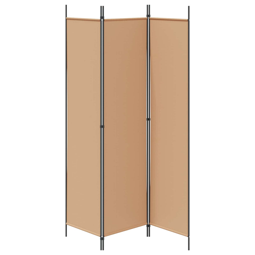 vidaXL 3-panelowy parawan Beżowy 150 x 200 cm tkanina