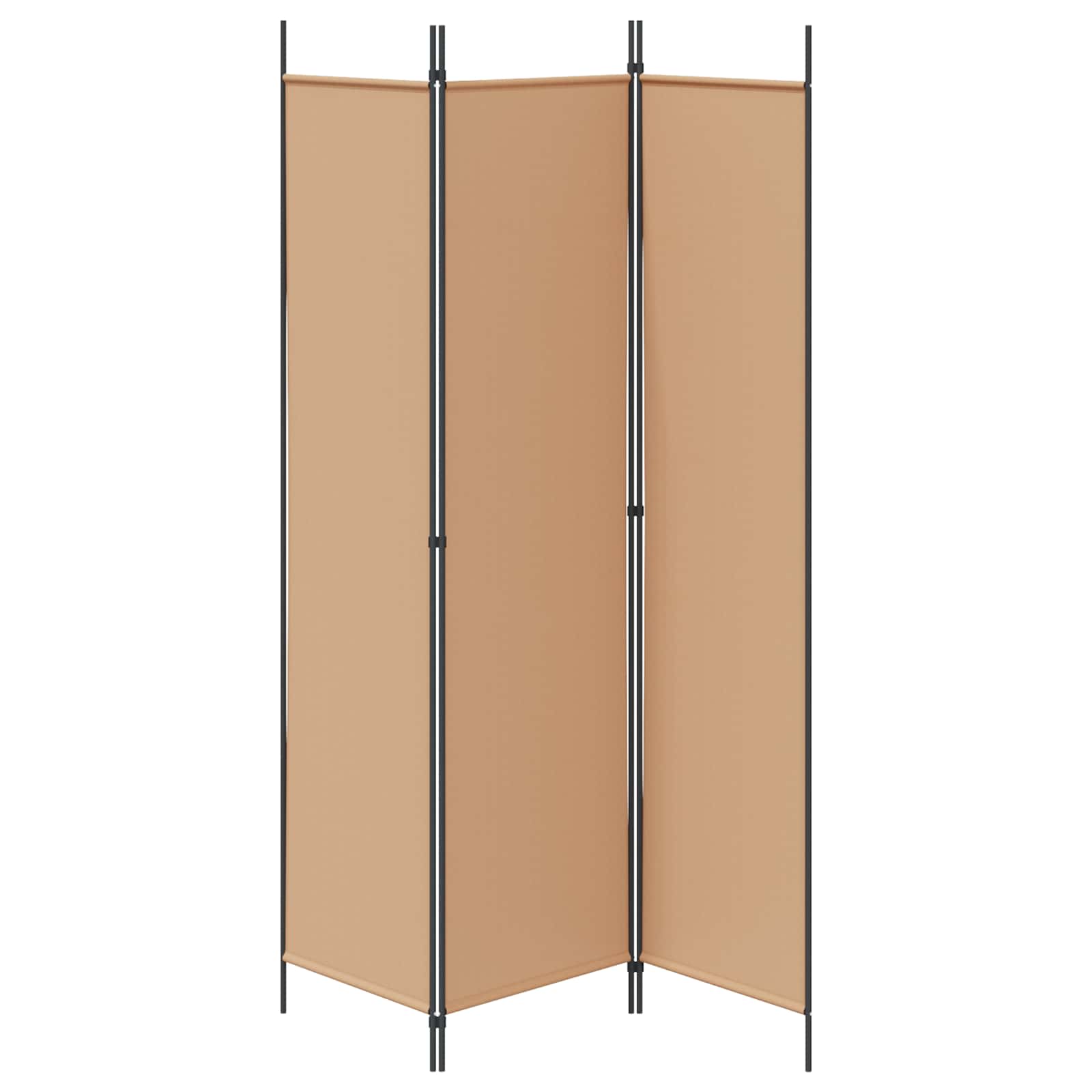 vidaXL 3-panelowy parawan Beżowy 150 x 200 cm tkanina