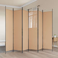 vidaXL Ekspresowy 6-panelowy parawan Beżowy 300 x 200 cm tkanina