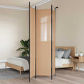 vidaXL 3-panelowy parawan Beżowy 150 x 220 cm tkanina