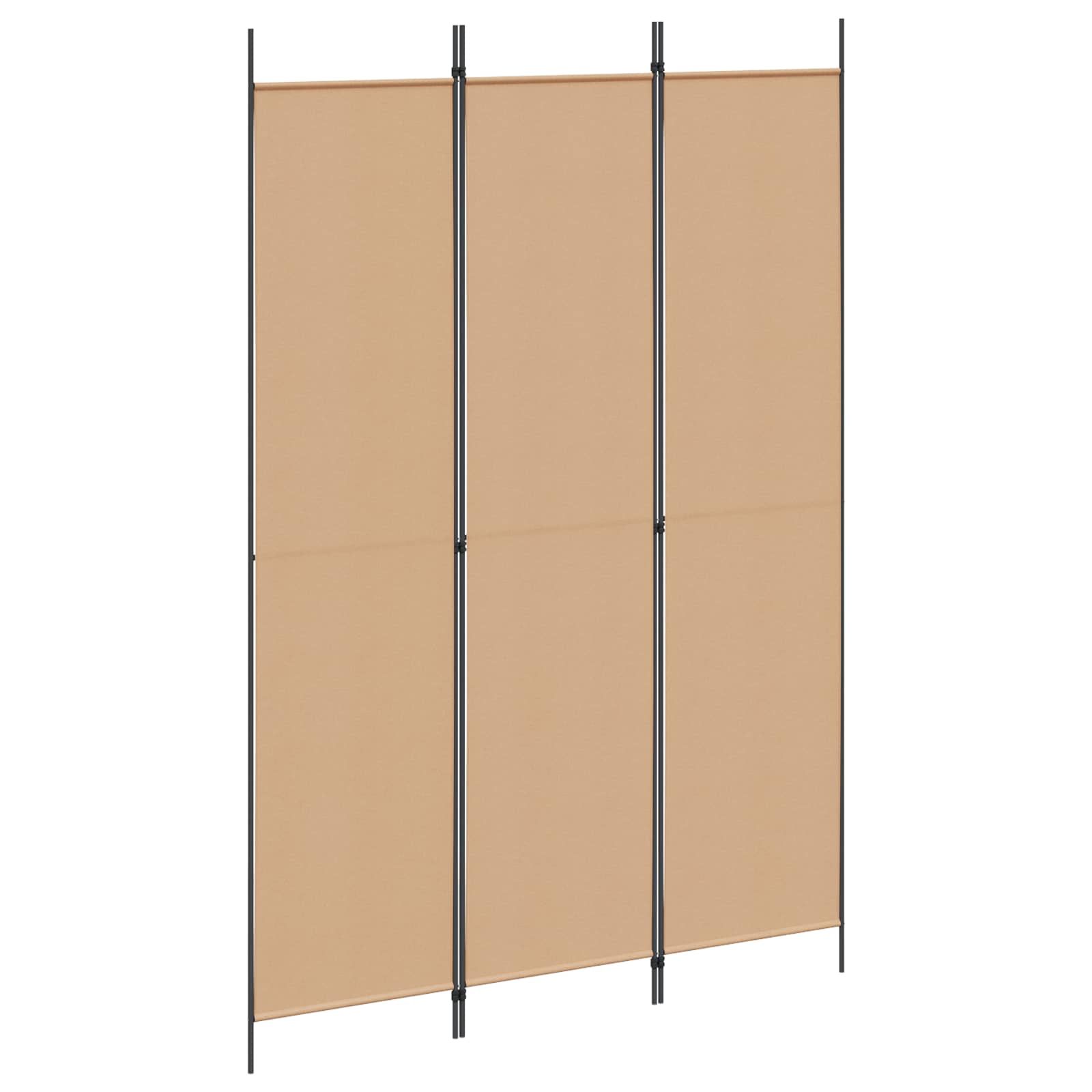 vidaXL 3-panelowy parawan Beżowy 150 x 220 cm tkanina