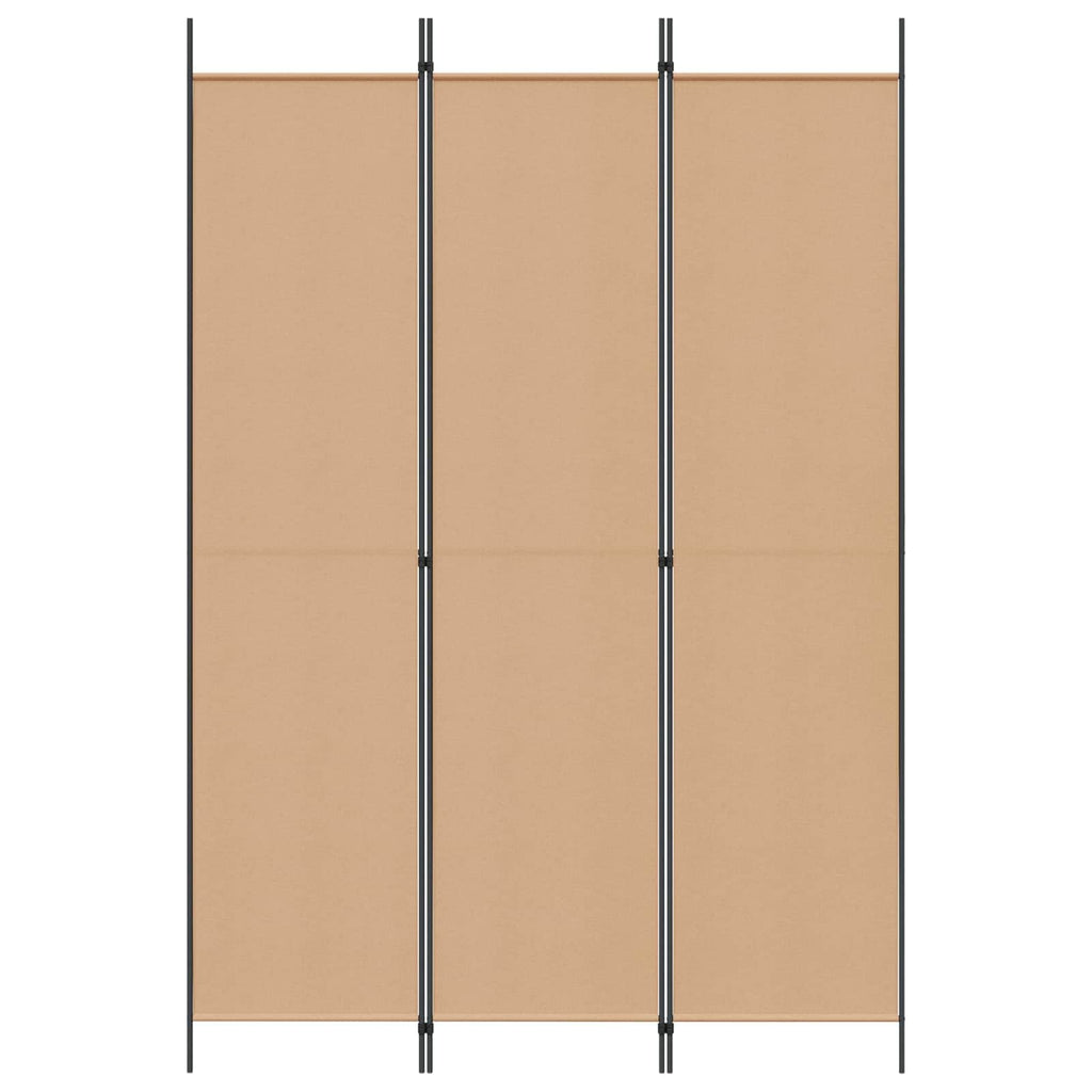 vidaXL 3-panelowy parawan Beżowy 150 x 220 cm tkanina