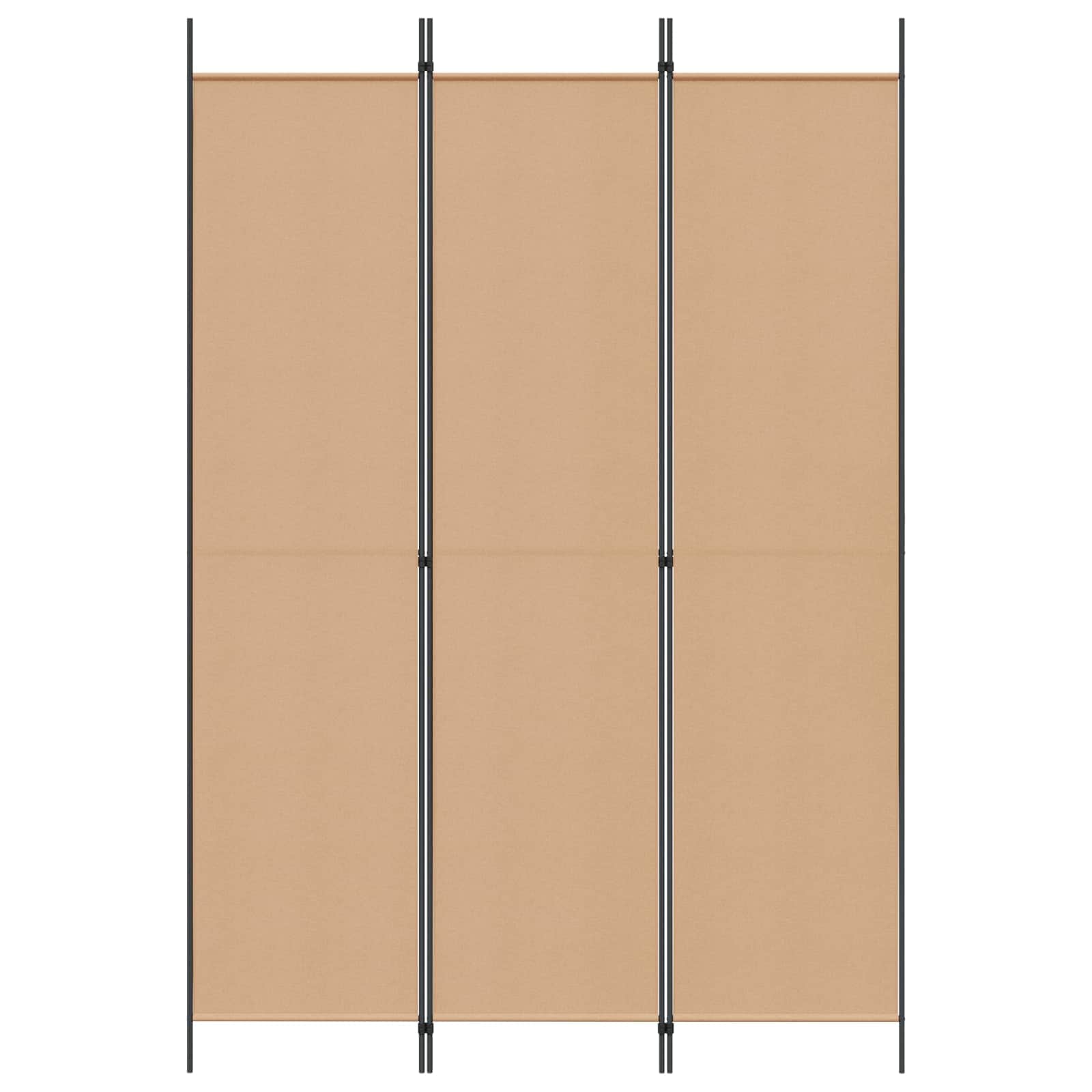 vidaXL 3-panelowy parawan Beżowy 150 x 220 cm tkanina