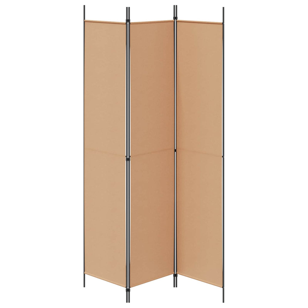 vidaXL 3-panelowy parawan Beżowy 150 x 220 cm tkanina