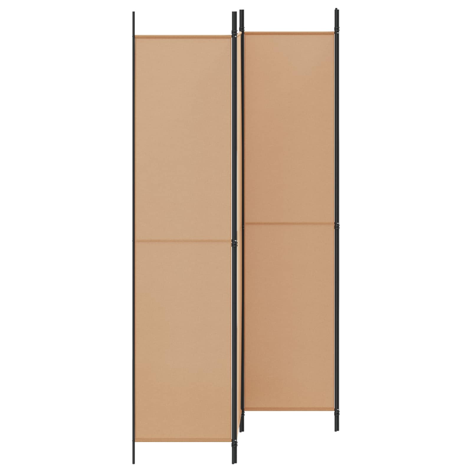 vidaXL 4-panelowy parawan Beżowy 200 x 220 cm tkanina