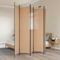 vidaXL 5-panelowy parawan Beżowy 250 x 220 cm tkanina