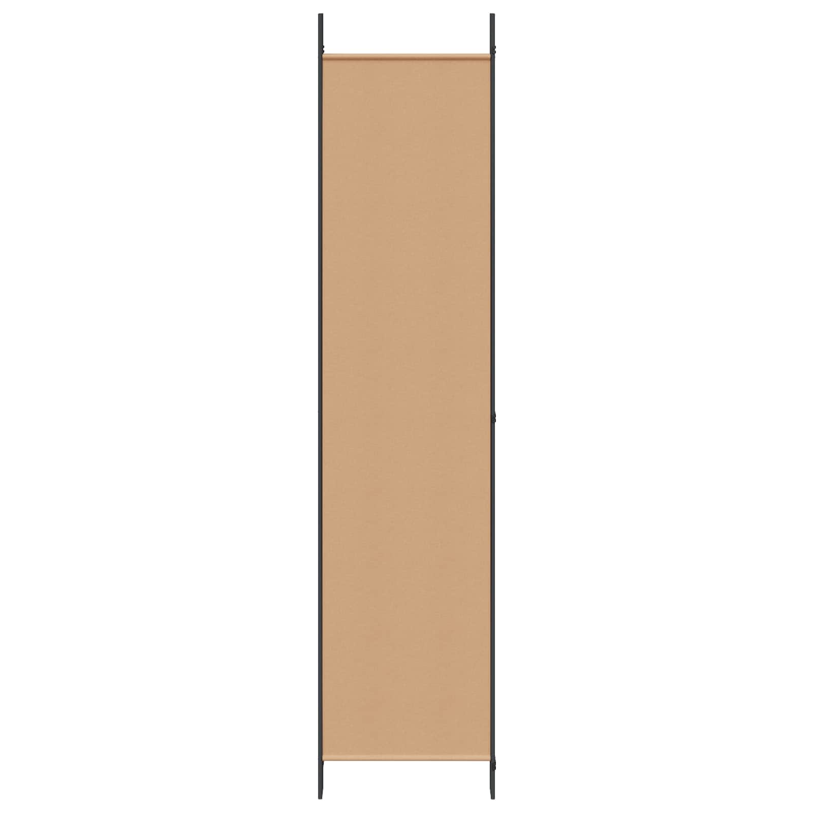 vidaXL 5-panelowy parawan Beżowy 250 x 220 cm tkanina