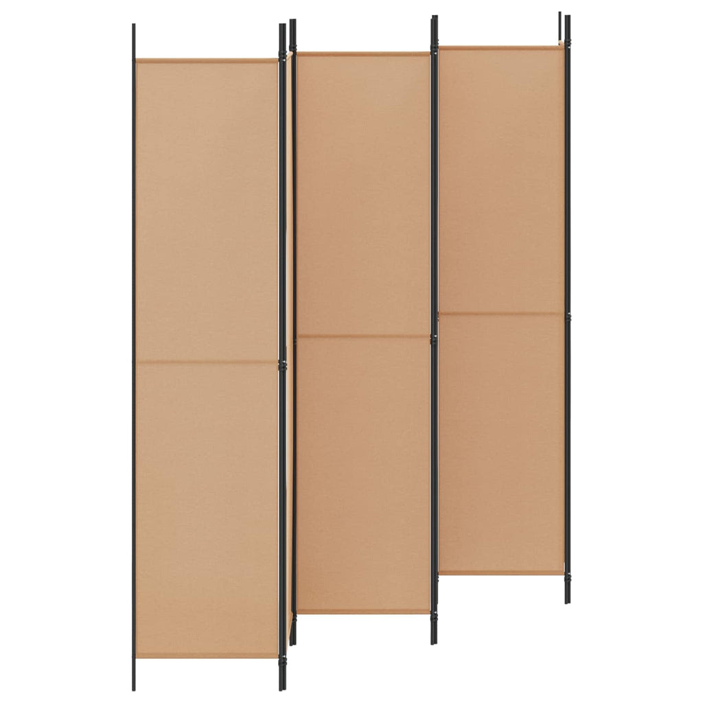 vidaXL Ekspresowy 6-panelowy parawan Beżowy 300 x 220 cm tkanina